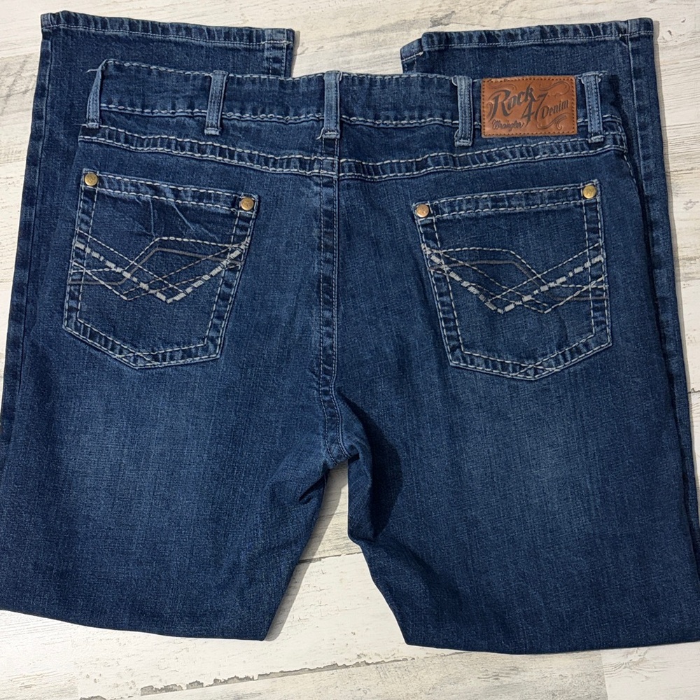 Rock 47 Denim by Wrangler Slim Boot Jeans Size 38